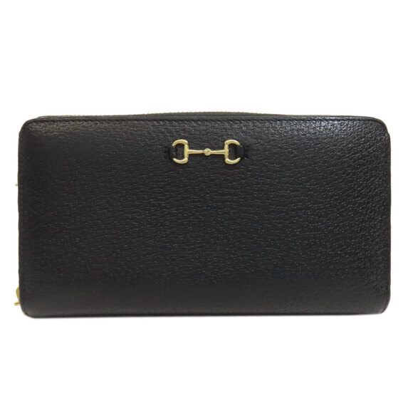 GUCCI Black Leather Horsebit Wallet - Picture 11 of 11